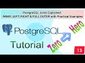 PostgreSQL Joins Explained 🔥 INNER, LEFT, RIGHT & FULL OUTER | Part 13 | SQL Tutorial  🚀