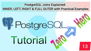 PostgreSQL Joins Explained 🔥 INNER, LEFT, RIGHT & FULL OUTER | Part 13 | SQL Tutorial 🚀