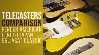 Telecasters Comparison: Fender American vs Japan vs G\u0026L Asat Classic