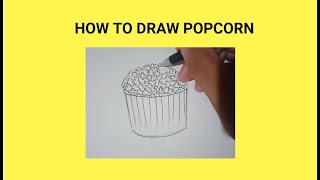 HOW TO DRAW POPCORN