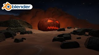 Blender 3D Tutorial - Membuat Halloween Pumpkin Modelling Pemula