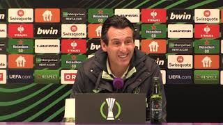 Unai Emery (Trainer Villarreal CF) - die Pressekonferenz nach dem Sieg bei FK Austria Wien