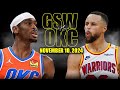 Golden State Warriors vs Oklahoma City Thunder Full Game Highlights - November 10, 2024 | NBA Season