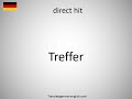 how to say direct hit in german treffer