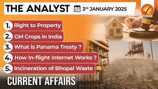 Current Affairs Today: The Analyst 3 January 2025 | Newspaper Analysis | Vajiram And Ravi