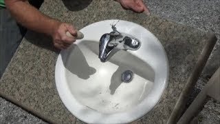 making an arrowhead from a sink