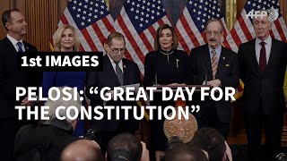 Pelosi: 'Great day for the constitution ... a sad one for America' | AFP