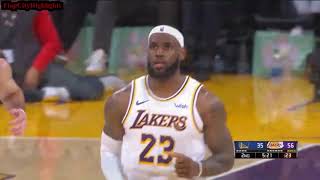 Lebron James Full Highlight Lakers vs Warriors 2019 NBA Preseason 18 PTS 11 ASS ın 3QTR