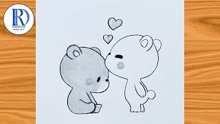 Bear Couple: Milk & Mocha Drawing