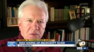 Man warns of Microsoft scam