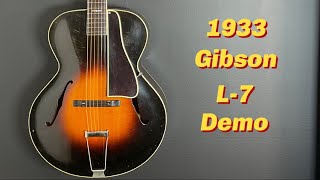 1933 Gibson L-7 Demo   -  ThatRhythmMan.com