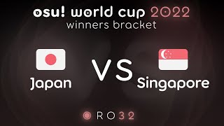 Japan vs Singapore | RO32 | osu! world cup 2022 (OWC 2022)