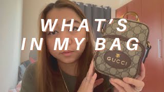 WHAT'S IN MY GUCCI NEO VINTAGE MINI MESSENGER BAG | Misslittlemaurine