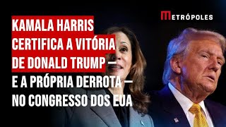 Kamala Harris certifica a vitória de Donald Trump — e a própria derrota — no congresso dos EUA