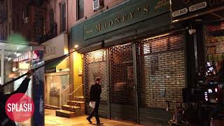 Penn Badgley Filming At The Original Bookstore For \