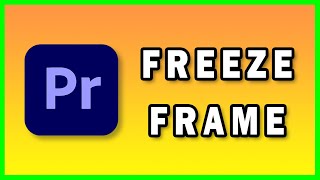 How to Freeze Frame in Premiere Pro 2022 | Step By Step