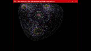 Alien Fireworks, coded using BBC BASIC for SDL and gfxlib