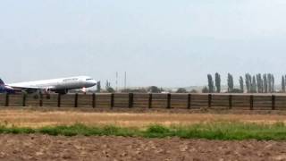 Kish Air A321 landing in Yerevan (EVN/UDYZ) from Tehran (IKA/OIIE)