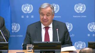 UN Secretary-General briefs the press on his priorities for 2020