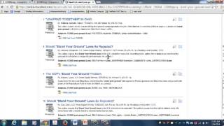 Evaluating database search results