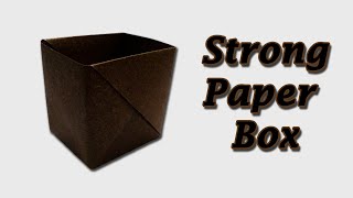 How to make Srong Box from Paper|Easy Origami Tutorial|Origami Desk Organizer|Mind Craft Art