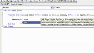 VB.NET Tutorial 2 - Hello World (Visual Basic 2008_2010)