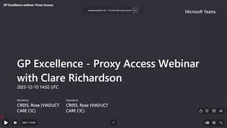 GP Excellence webinar: Proxy Access
