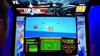 Vs. Top Gun Arcade Cabinet MAME Gameplay w/ Hypermarquee