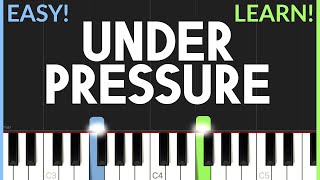 Under Pressure - Queen & David Bowie | EASY Piano Tutorial