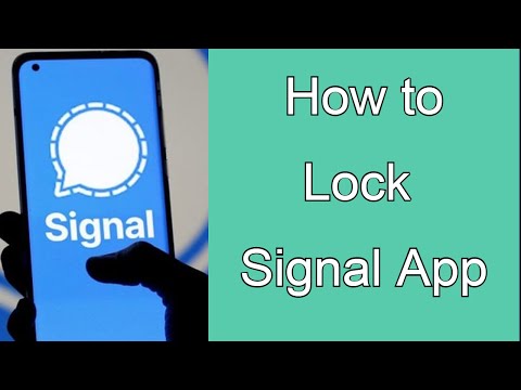 How do I enable screen lock on Signal app?