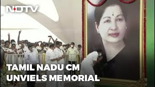 Jayalalithaa's Memorial Unveiled In Tamil Nadu Amid Sasikala's Release