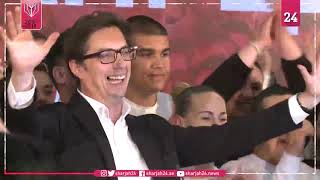 Stevo Pendarovski claims victory in Macedonia