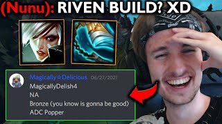 I BROKE THE GAME WITH RIVEN'S "ADC POPPER" BUILD 😈 League of Legends
