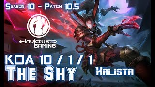 IG The Shy KALISTA vs MORDEKAISER Top - Patch 10.5 KR Ranked