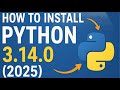 How to Install Python 3.14.0 on Windows 10/11 [ 2025 Update ] Python Programming