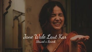 Jane Wale Laut Kar -(Slowed + Reverb)Lofi Song||