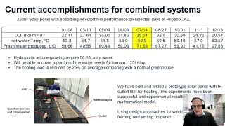 Integrated Greenhouse for Food and Water Production