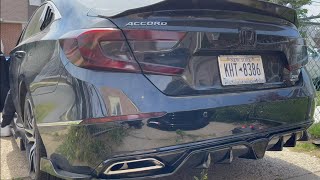 installing aggressive diffuser on a 2021 honda accord touring