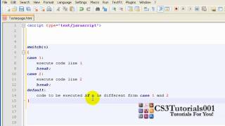Javascript Tutorial -10- Switch Statements