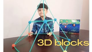 Unboxing new toy 3D blocks luminous tube | bhaiya and behna