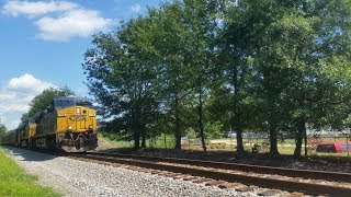 {739} CSX T328-09 A Loaded Coal Train Heads South In Throttle 8 Position By Old Rockingham Rd.