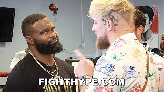 HIGHLIGHTS | HEATED JAKE PAUL VS. TYRON WOODLEY TRASH TALK PRESS CONFERENCE FIRST ENCOUNTER