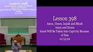 01 26 2022 Wednesday Night Class Lesson 402 2 Kings 21:1-23:30
