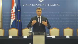 Izjava predsjednika Vlade Plenkovića nakon 33. sjednice Vlade RH (27.4.2017.)