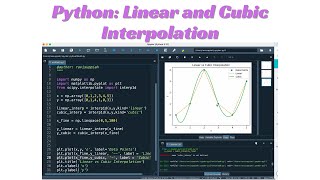 Lesson50 Python: Linear and Cubic Interpolation