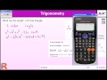 Trigonometry in any triangle (cosine rule) GCSE Maths revision Exam paper practice & help