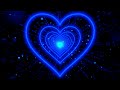 Heart Tunnel💙Blue Heart Background | Neon Heart Background Video | Wallpaper Heart [3Hours]