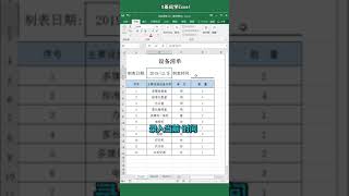 excel 一秒錄入當前日期和時間！還學不會的，点击置顶评论链接，來我🆓三天Excel進階訓練營！#shorts #excel #youtubeshorts  #fyp #office #办公技巧