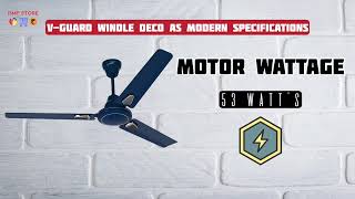 V Guard Windle Deco As Modern Ceiling Fan | Best Ceiling Fan Under 2000 In 2024 | Vguard | Hmp Store