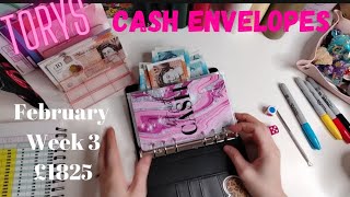 February week 3 UK Cash Stuffing + Savings Challenges #budgeting UK Cash Stuffing